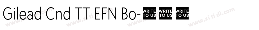 Gilead Cnd TT EFN Bo字体转换 Gilead Cnd TT EFN Bo字体转换